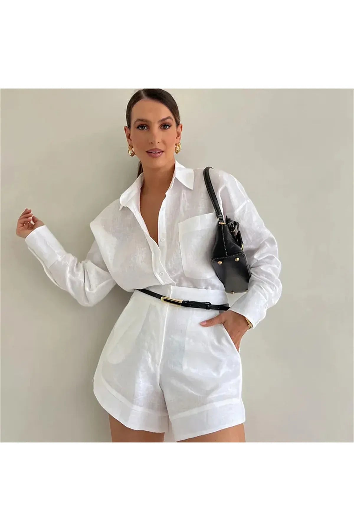 ROSALIE - Chic Set – 2-Teiliges Damen Outfit mit Hemd & Hose