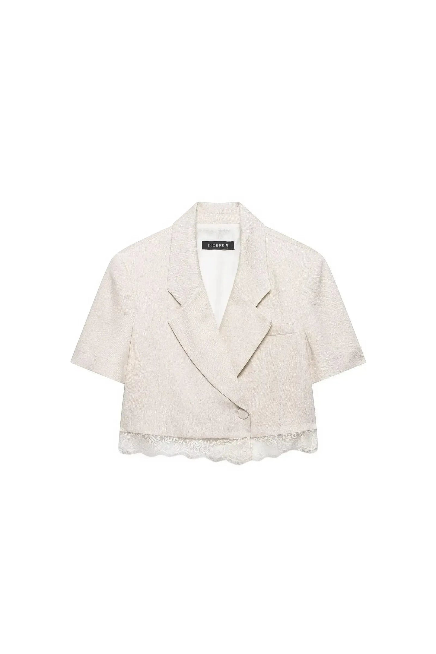 Lace Patchwork Blazer Set – Chic Summer Co-Ord
