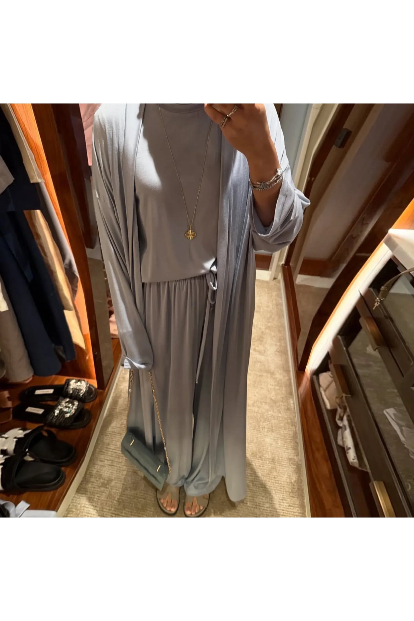 AMIRA - Modest 3-Piece Set – Elegantes Damen Outfit mit Cardigan