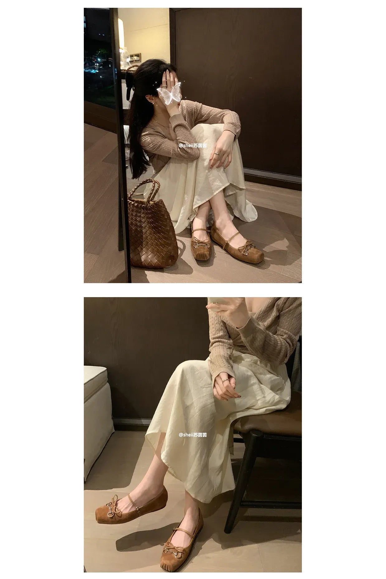 Besellics Élan Buckle Flats