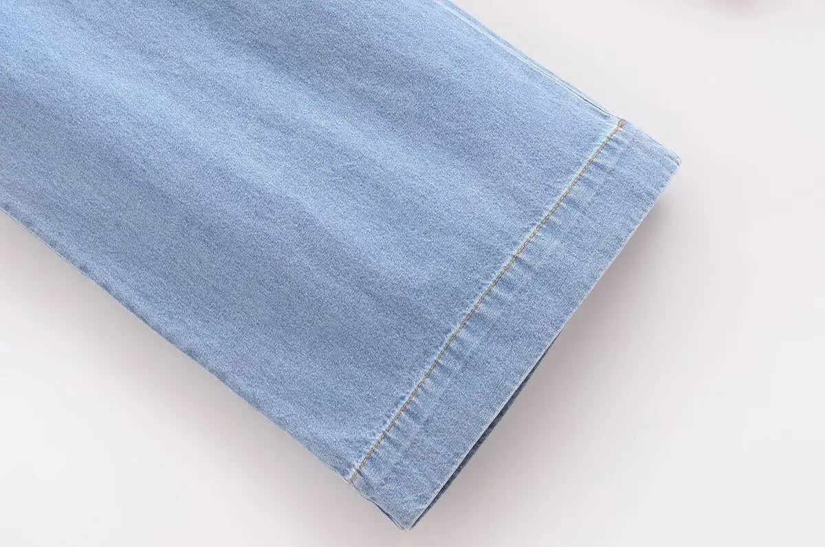 Denim Set Woman Suit Pants Trouser Sets Summer Suits Women 2025 New in Full Number Pant Women's Two Pieces Trousers Lady