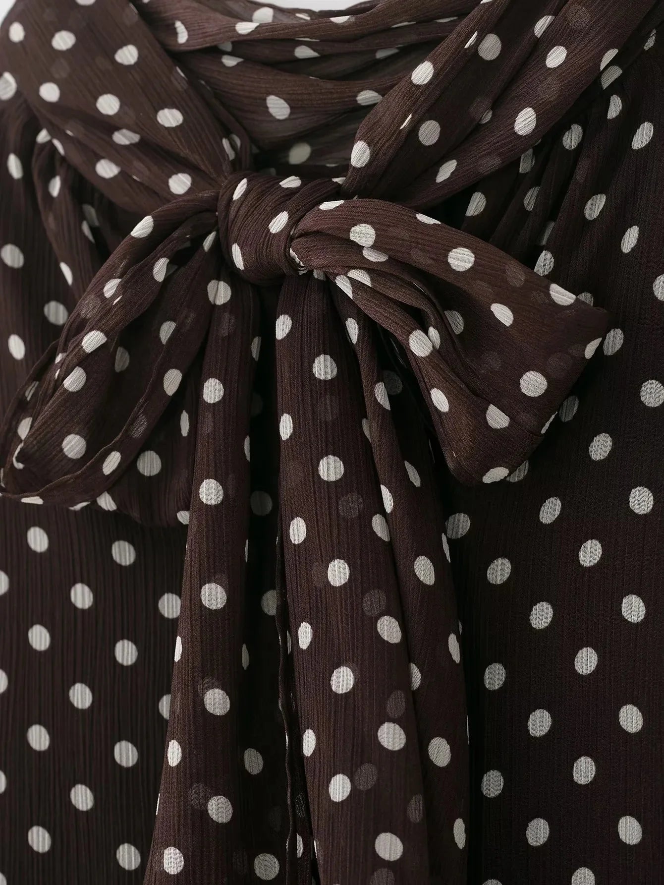 KONDALA Frauen Trendy Polka Dot Bluse Fliege Oansatz Hemd Neue Mode 2026 Frühling Sommer Urlaub Partei Elegante Mujer Bluse
