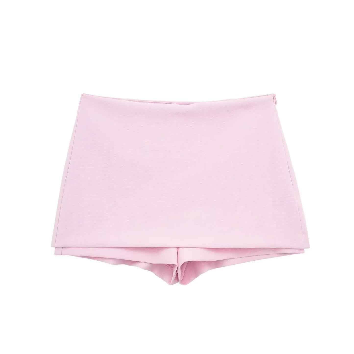2-teiliges Sommer-Set für Damen, hohe Taille, Gesäßtasche, Miniröcke, Shorts, sexy V-Ausschnitt, ärmellos, rückenfrei, Hosenträger, Reißverschluss