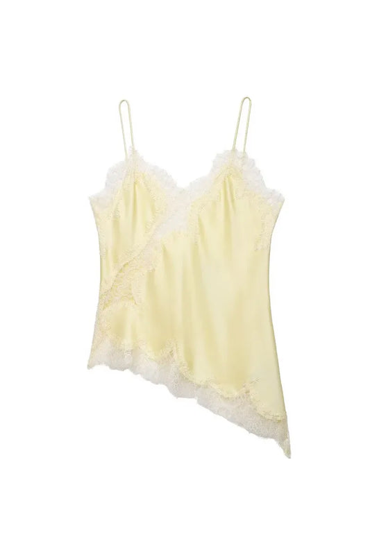 KIARA -  Lace Top – Asymmetrisches Spitzen