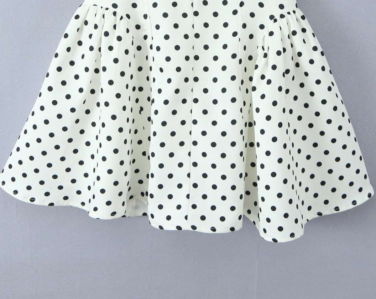 YENKYE Französisch Stil Retro Polka Dot Tiefem V Halter Kleid Frauen Sexy Backless A-linie Schlank Süße Elegante Mini Kleider Sommer Robe
