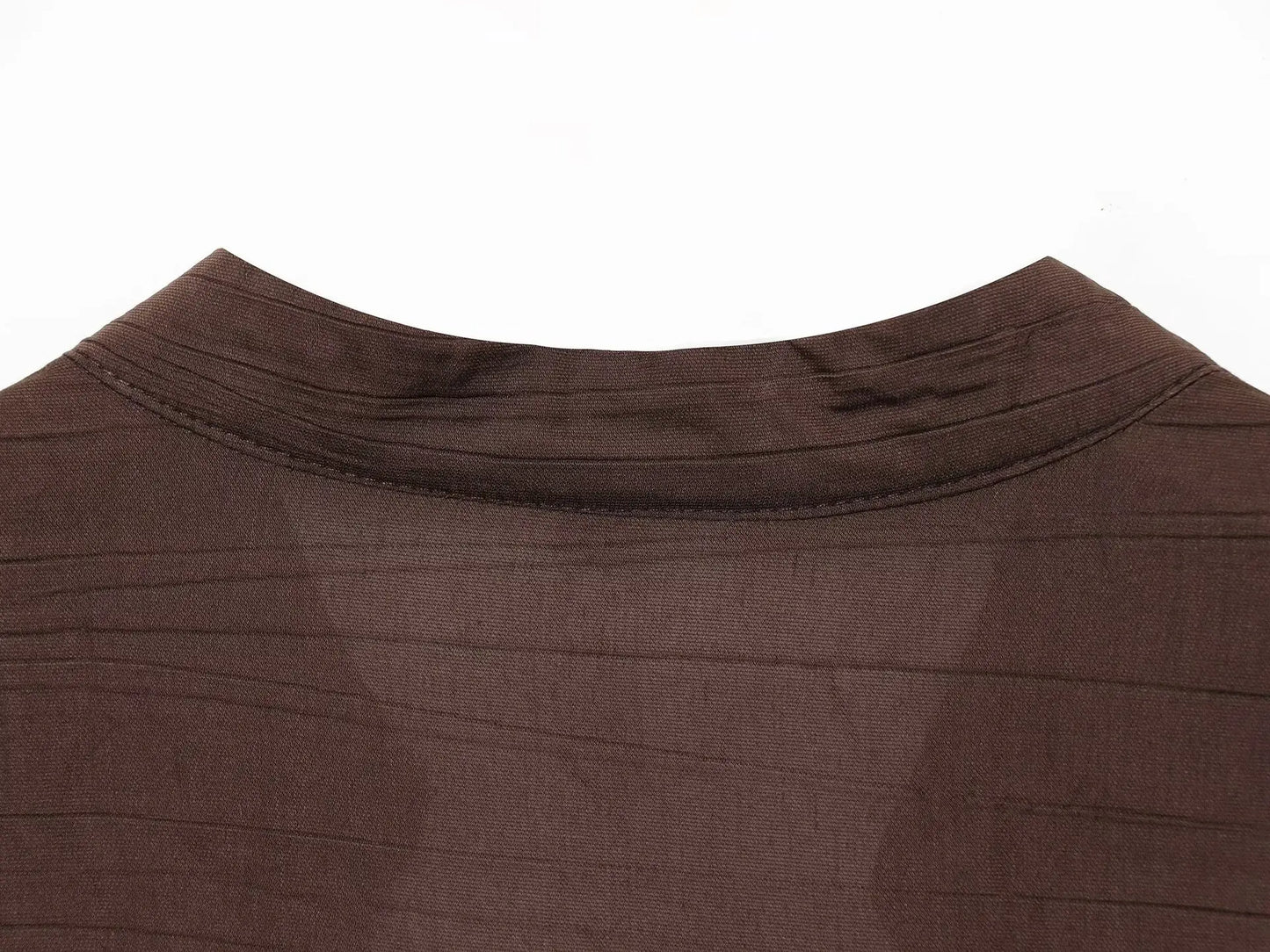 Loose Long Sleeve V-Neck Shirt Elastic Waist High Waist Wide Leg Pants Set Women's Casual Comfortable Polyester Spring Summer
