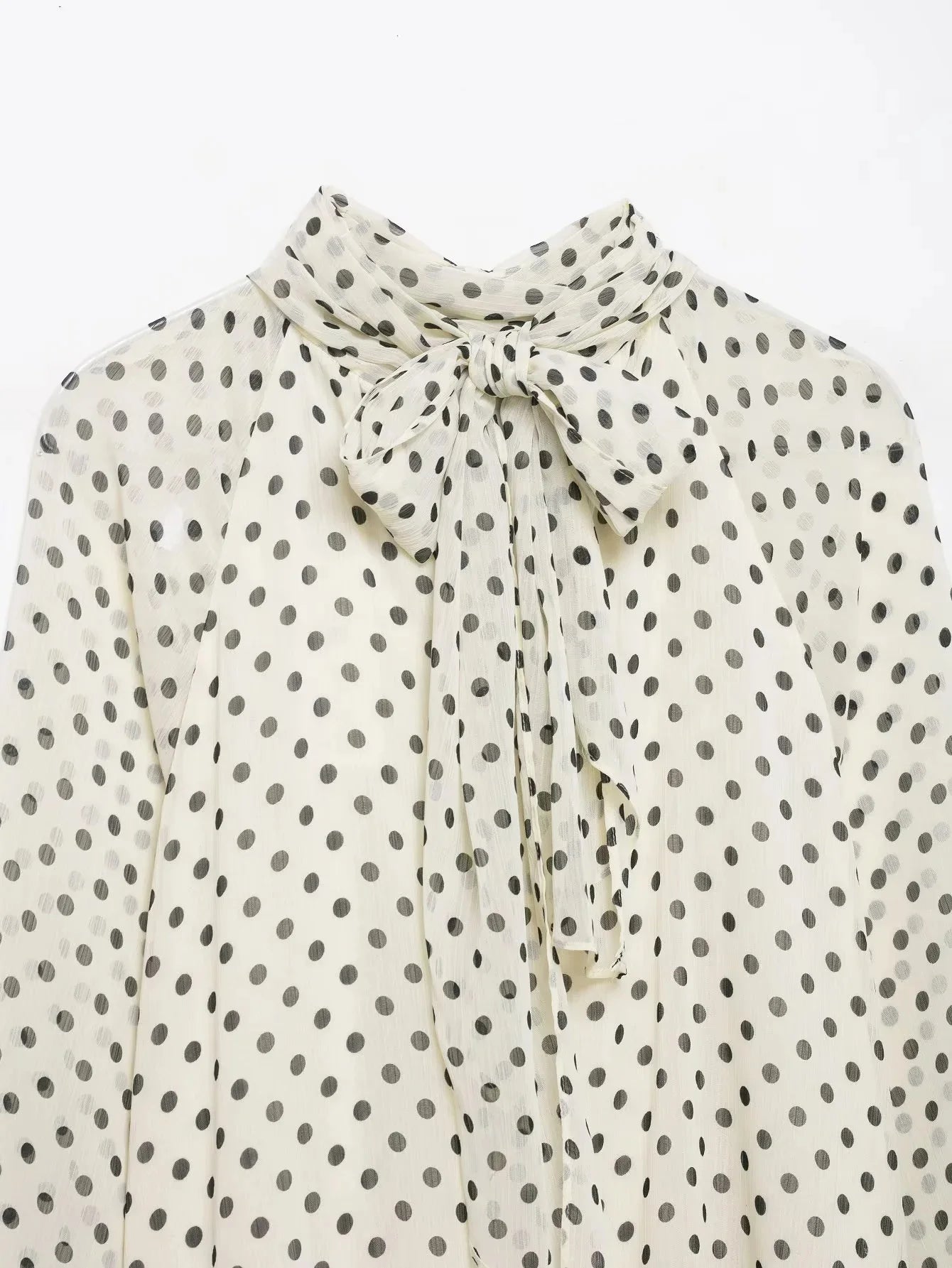 KONDALA Frauen Trendy Polka Dot Bluse Fliege Oansatz Hemd Neue Mode 2026 Frühling Sommer Urlaub Partei Elegante Mujer Bluse