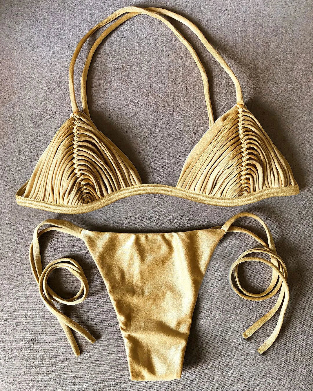 SEAURAL 2025 New Brazilian Bikini Bandage Stripes Swimwear Women's Swimsuit Two Piece Set Female Sexy Mujer Beachwear Summer
