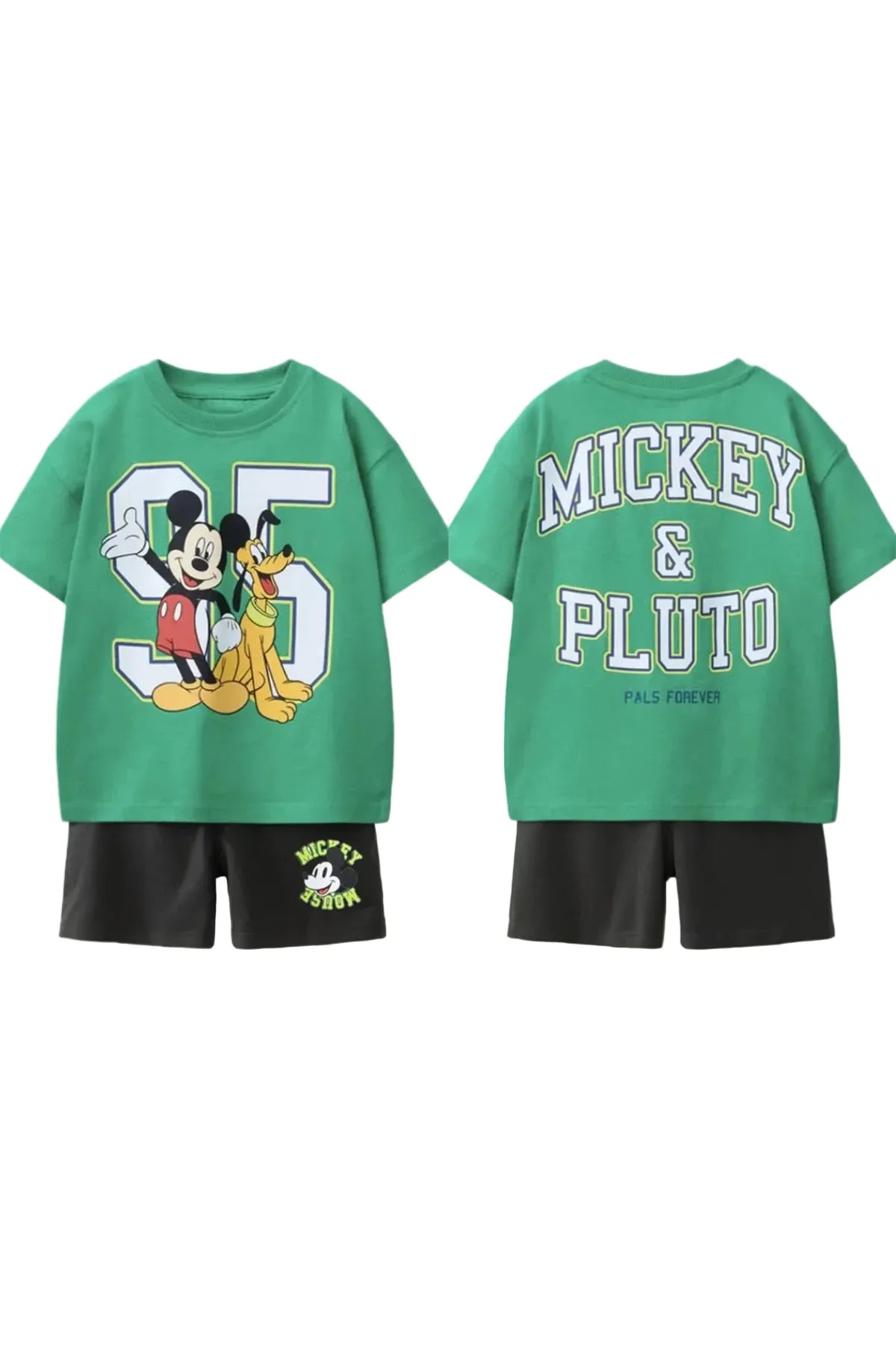 Mini Mickey Cartoon T‑Shirt & Shorts Set – Kinder Sommer Outfit