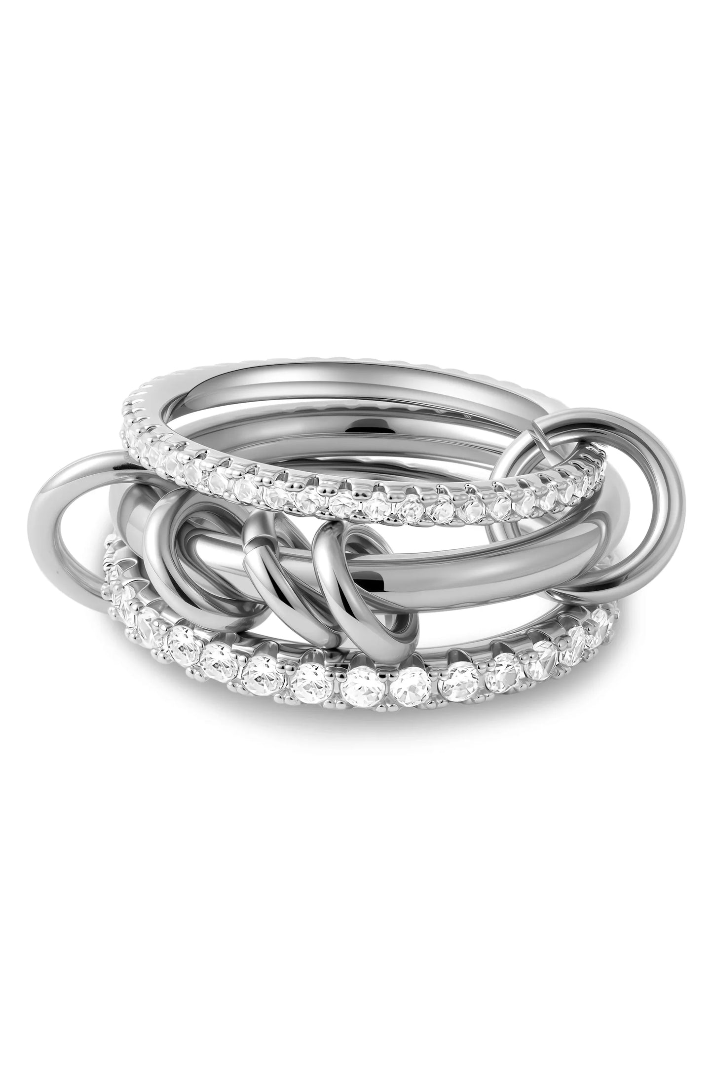 Luxus Zirkonia Stapelring – Vergoldeter Damenring