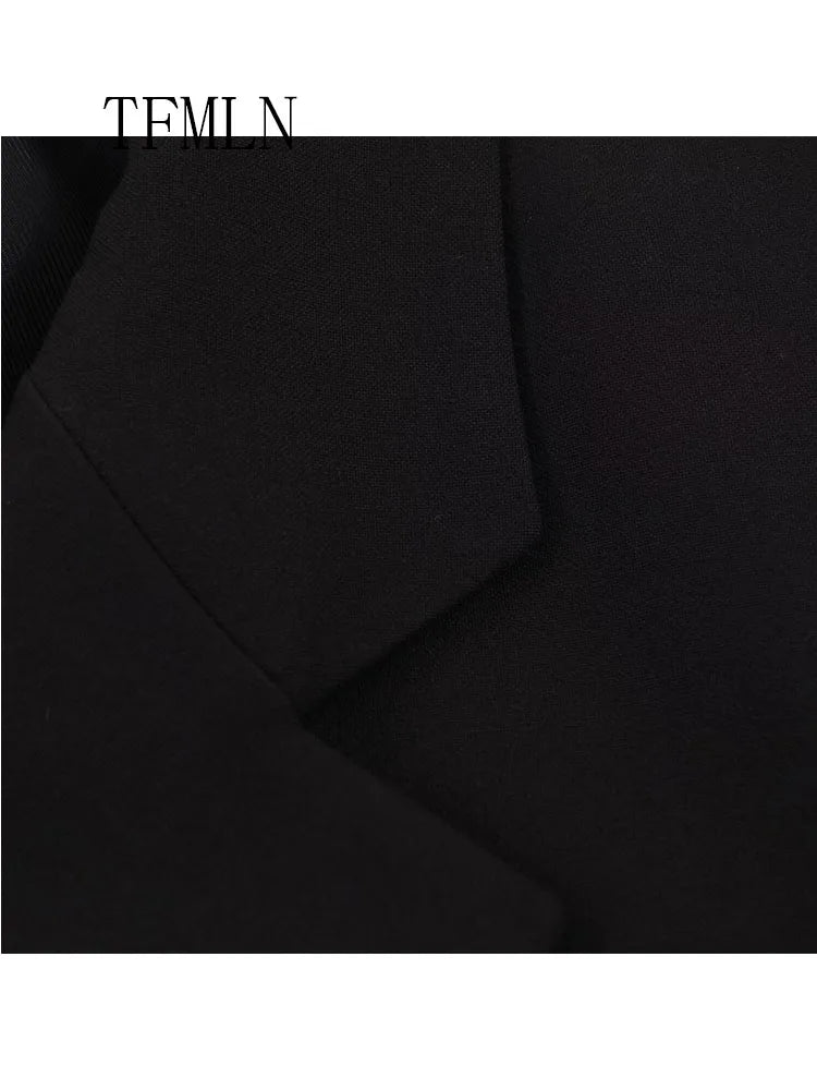 Fashion Women Lace Trim Cropped Blazer Shorts Suits Causal Slim Full Sleeve Coats High-waist Short 2026 New Ladies Solid Outwear