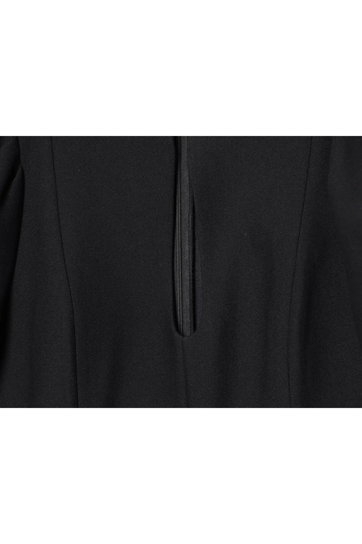 Besellics Noir Puff Mini Dress