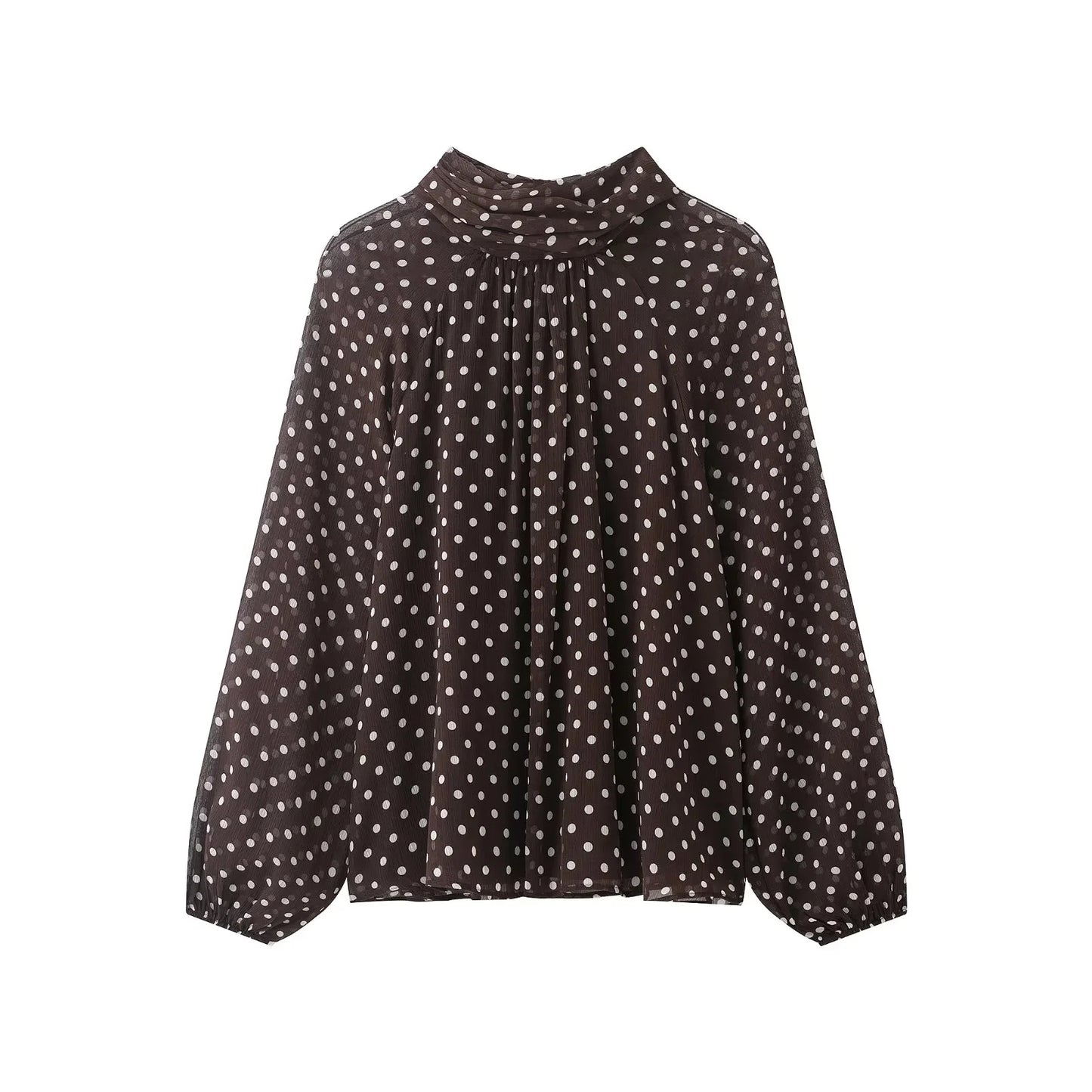 KONDALA Frauen Trendy Polka Dot Bluse Fliege Oansatz Hemd Neue Mode 2026 Frühling Sommer Urlaub Partei Elegante Mujer Bluse