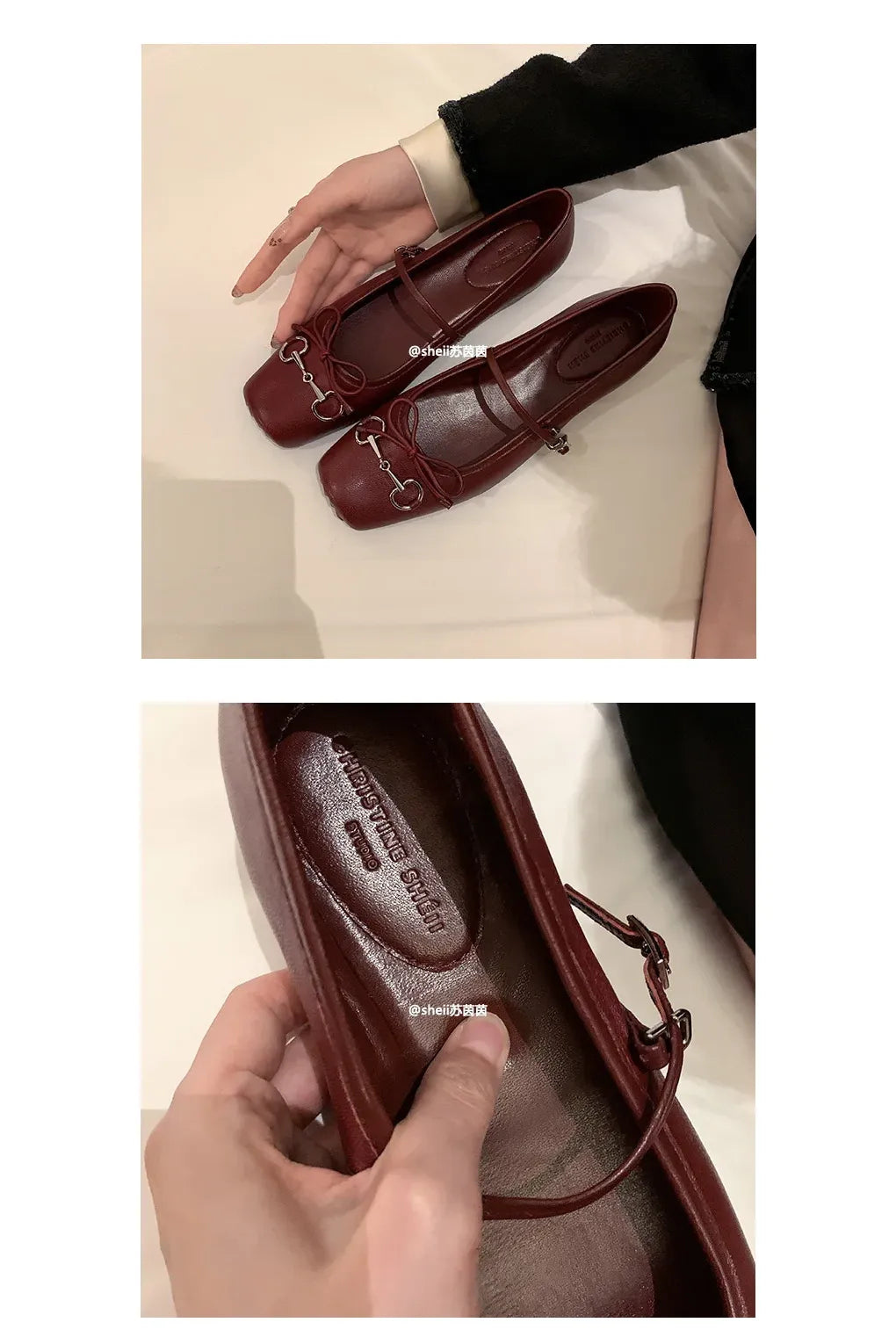 Besellics Élan Buckle Flats