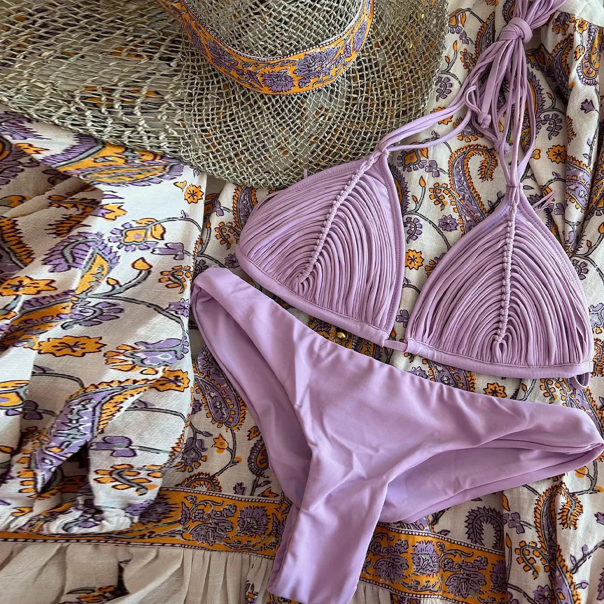 SEAURAL 2025 New Brazilian Bikini Bandage Stripes Swimwear Women's Swimsuit Two Piece Set Female Sexy Mujer Beachwear Summer