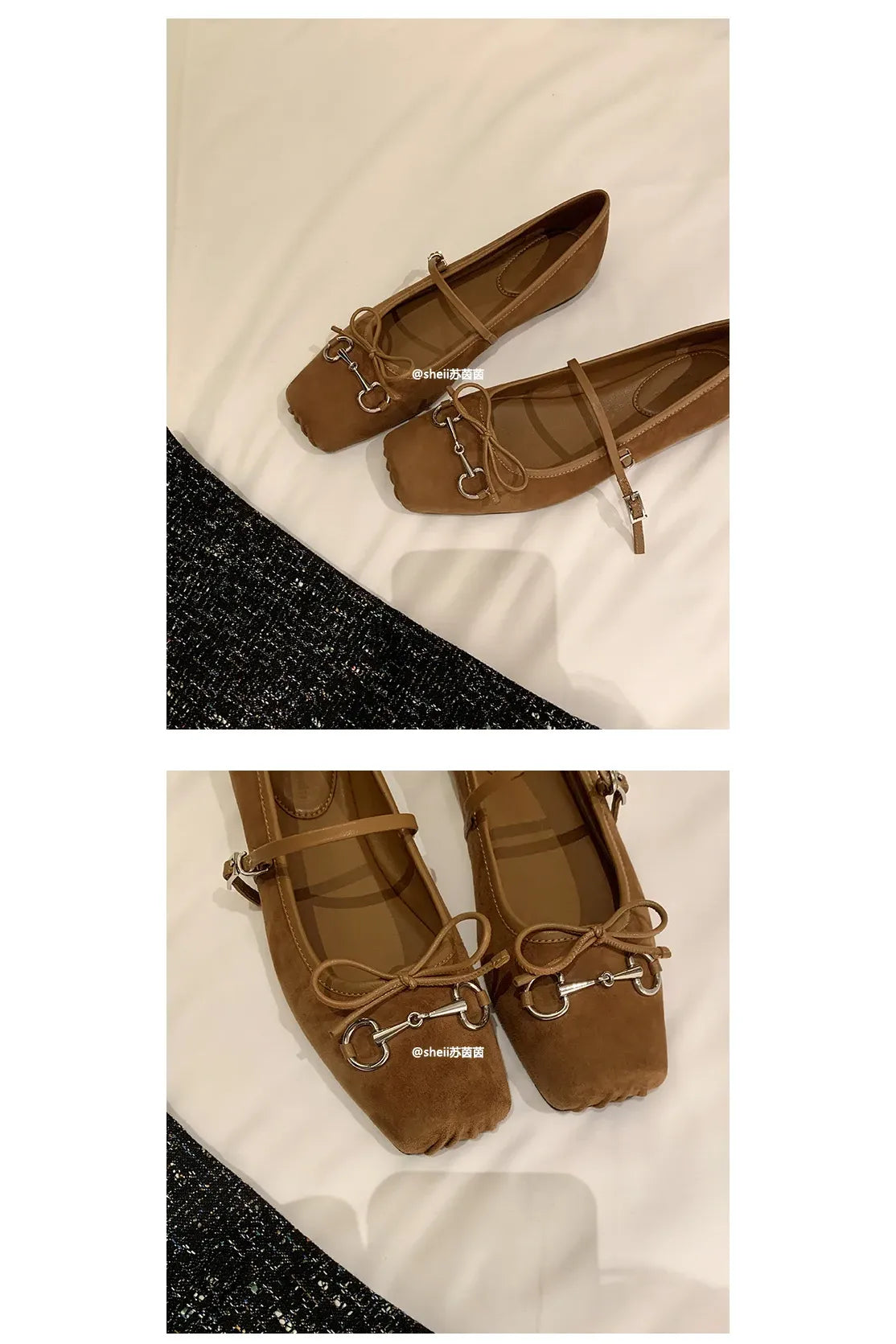Besellics Élan Buckle Flats