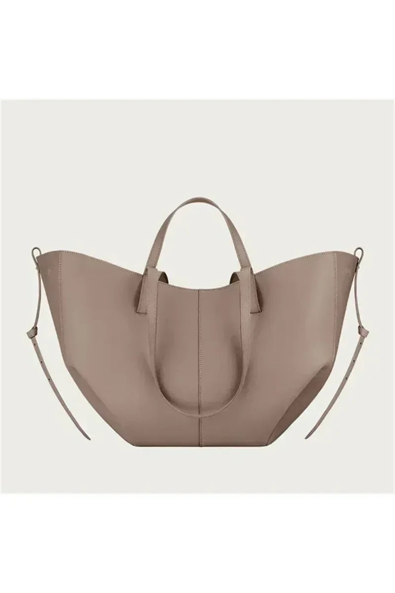Camille Plissé Bag – Französische Y2K Schultertasche mit großer Kapazität