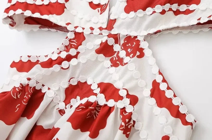Minikleid A-Linie mit bedrucktem Tanktop Damenmode im europäischen und amerikanischen Stil ärmellose Minikleider