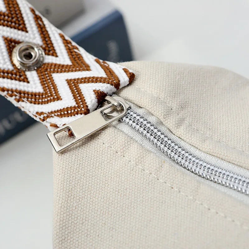 Portable Travel Cosmetic Bag Large Capacity Handheld Toiletry Bag Luxury Canvas Foldable Storage Bag for Makeup And Travel