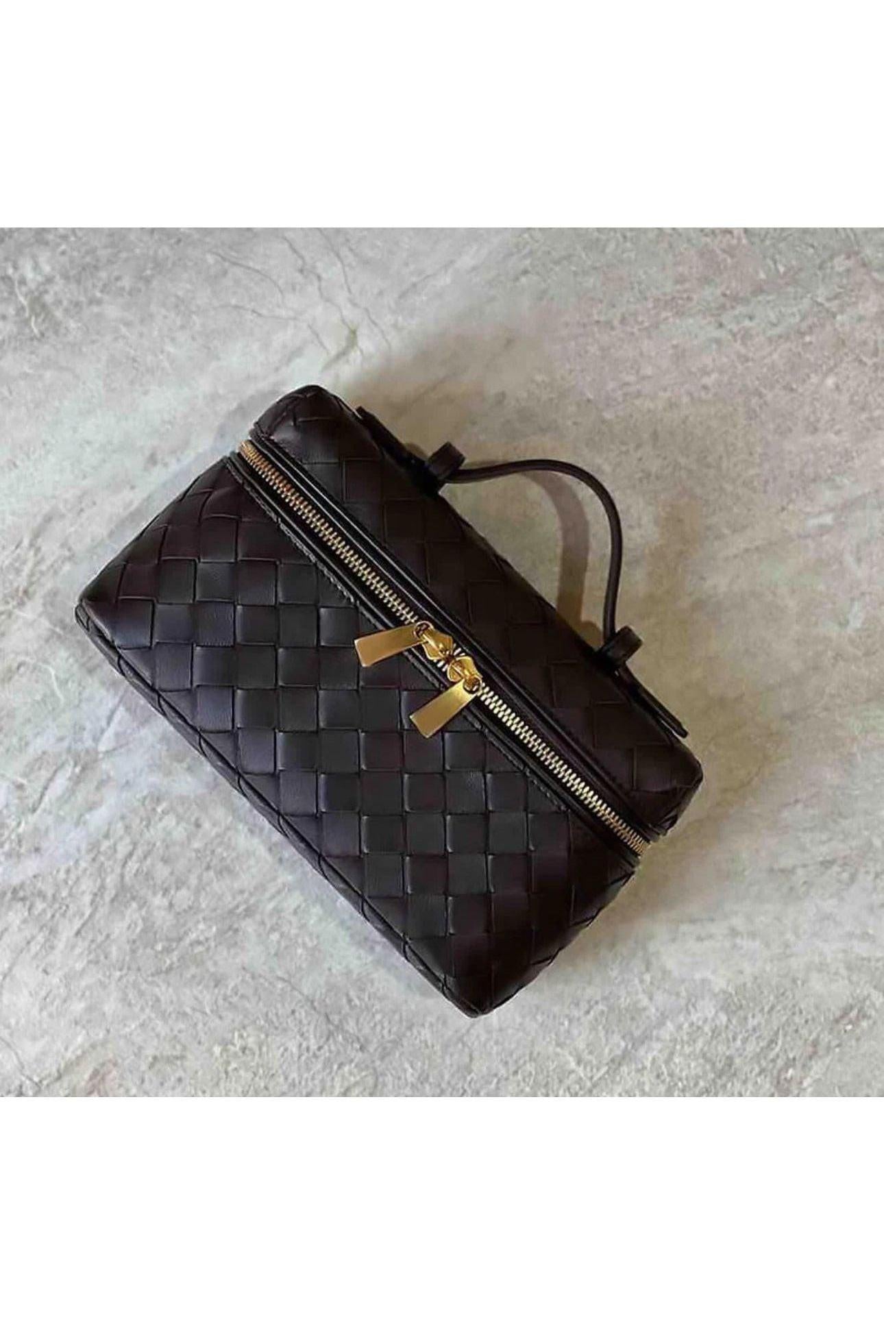 AURELIA – Luxuriöse Ledertasche mit Flechtdesign.