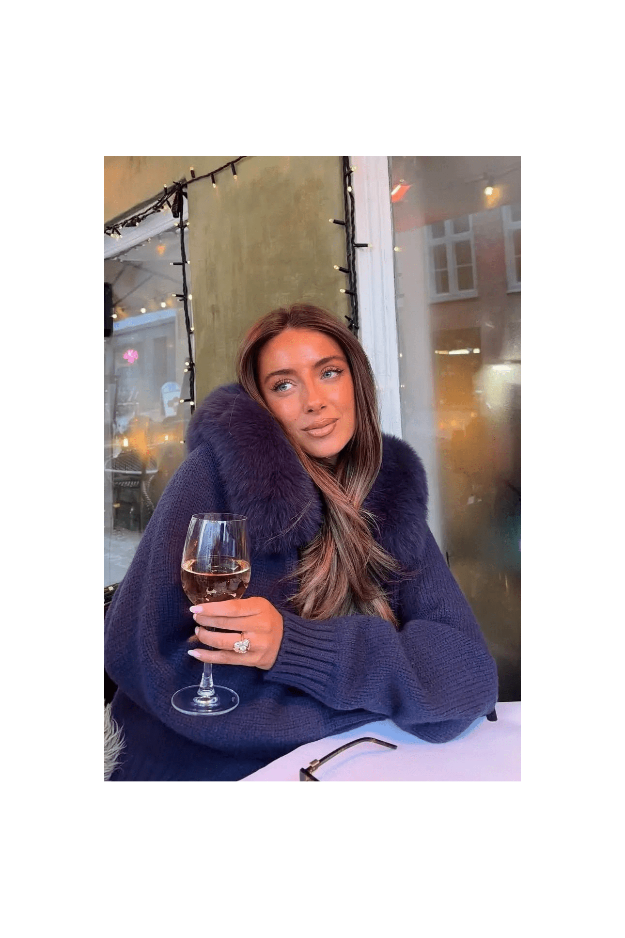 BELAMY – Chaleur Kapuzenpullover mit Fellbesatz.