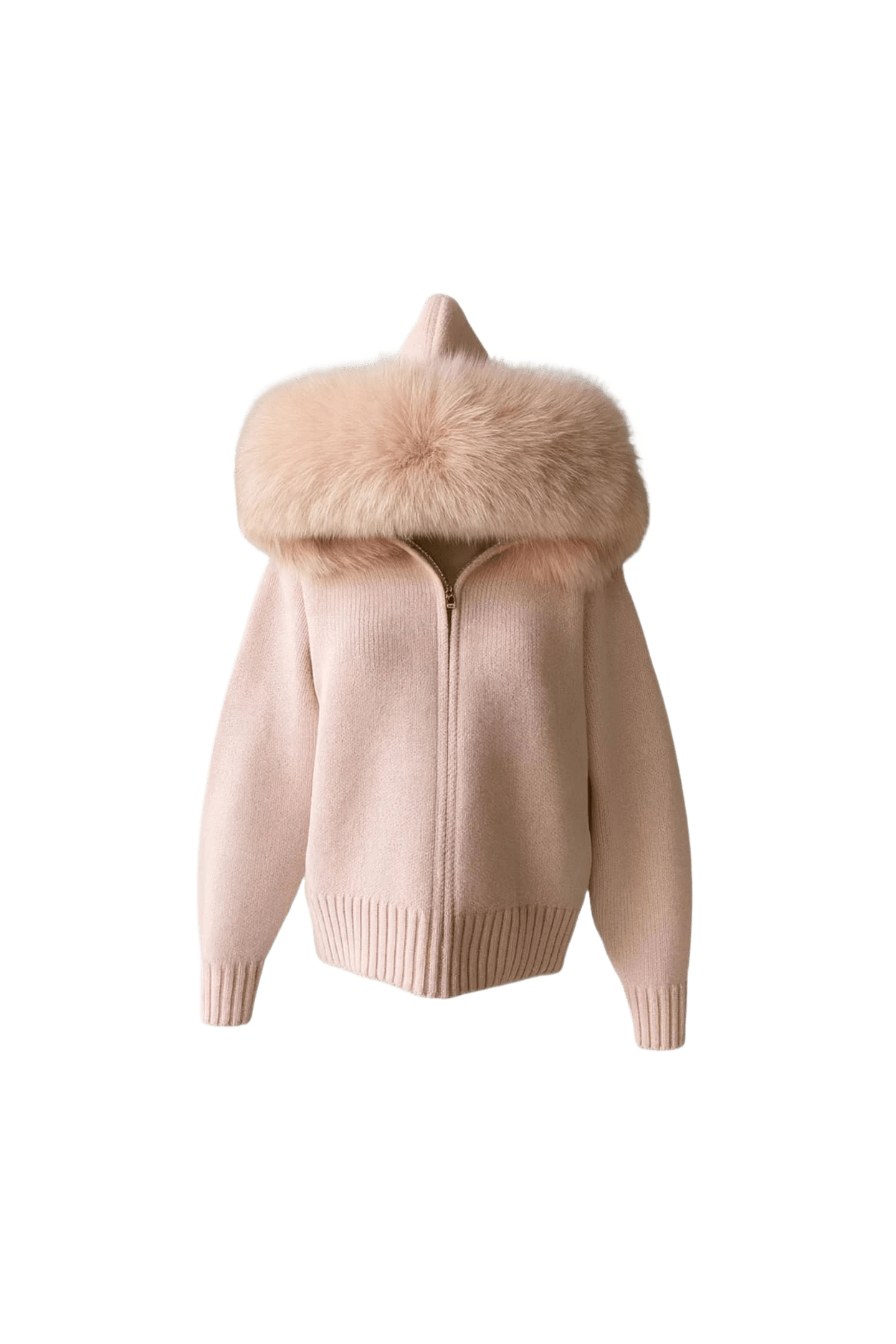 BELAMY – Chaleur Kapuzenpullover mit Fellbesatz.