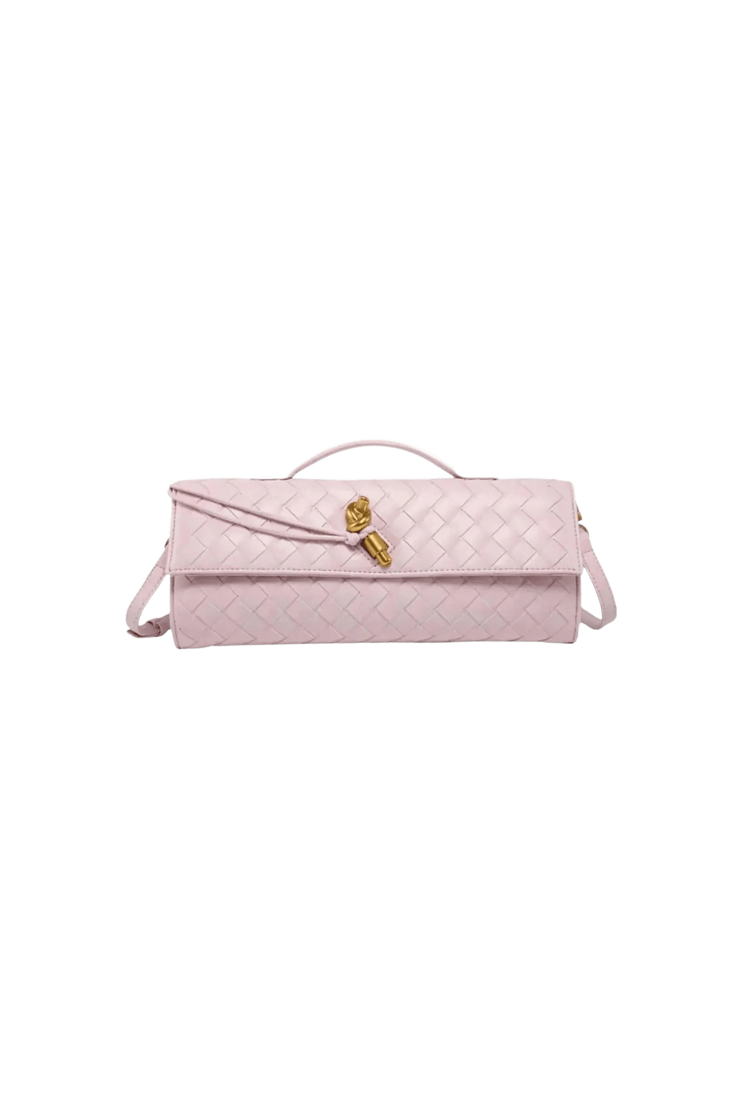 CELESTE – Handgewebte Mini‑Clutch.