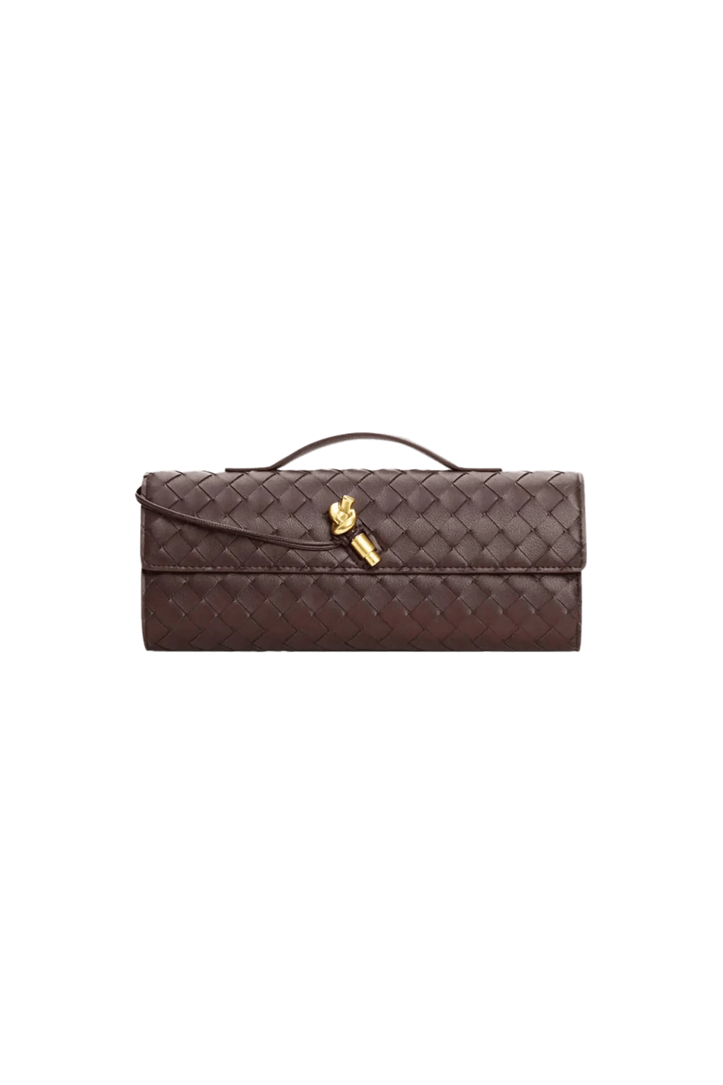 CELESTE – Handgewebte Mini‑Clutch.