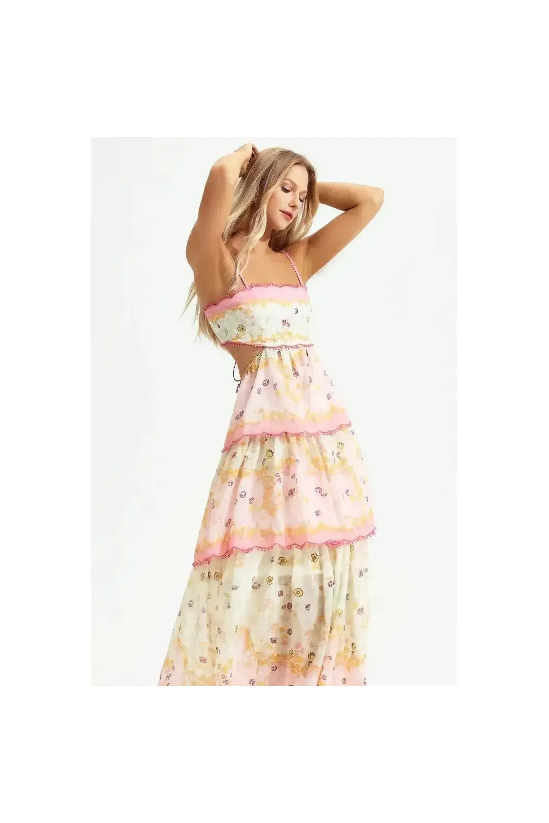 Floraler Traum in Rosa – Das Statement-Kleid des Sommers.