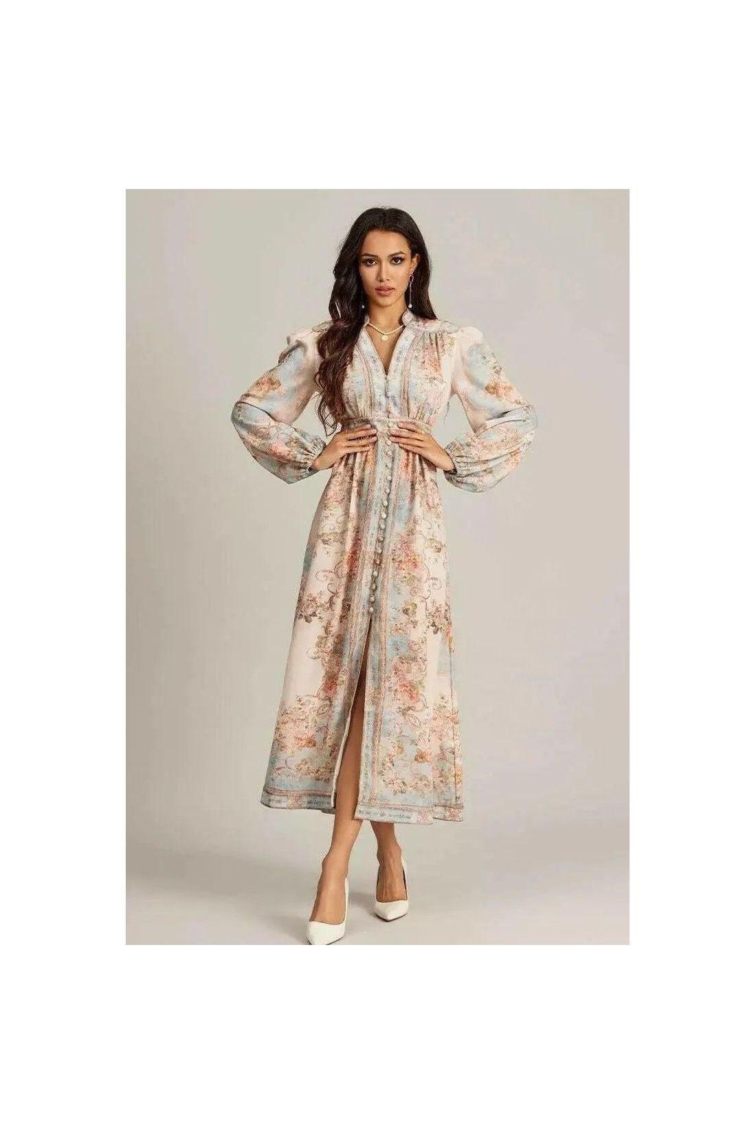 Florence – Romantisches Maxikleid in Pastell.