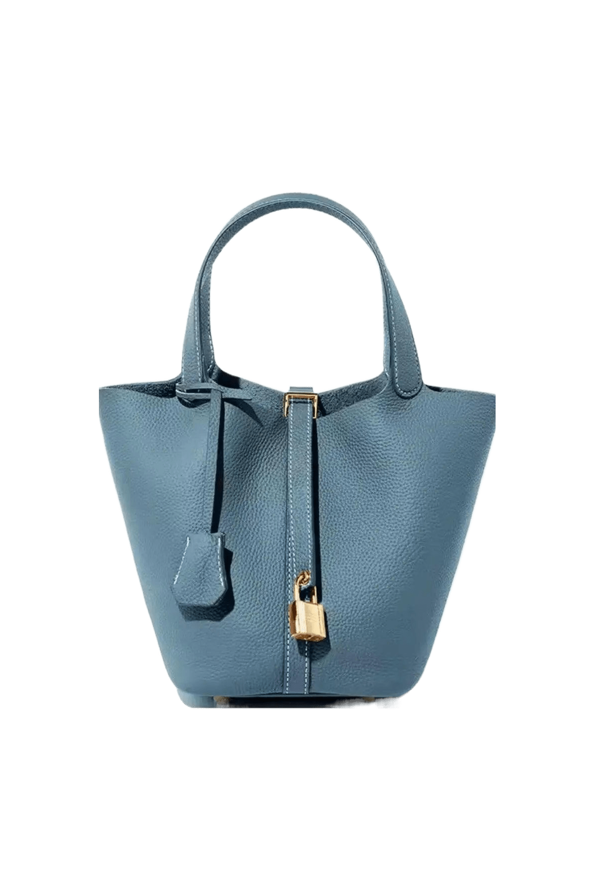 Luxe Bucket Bag mit Schlossdetail.