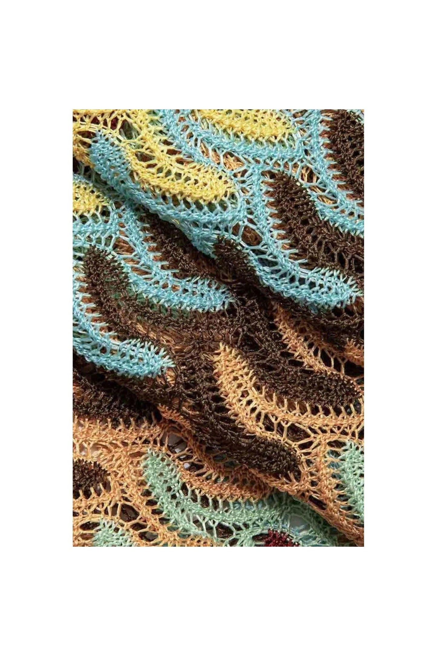 Sunset Waves – Häkel-Maxi Dress im Retro-Style.