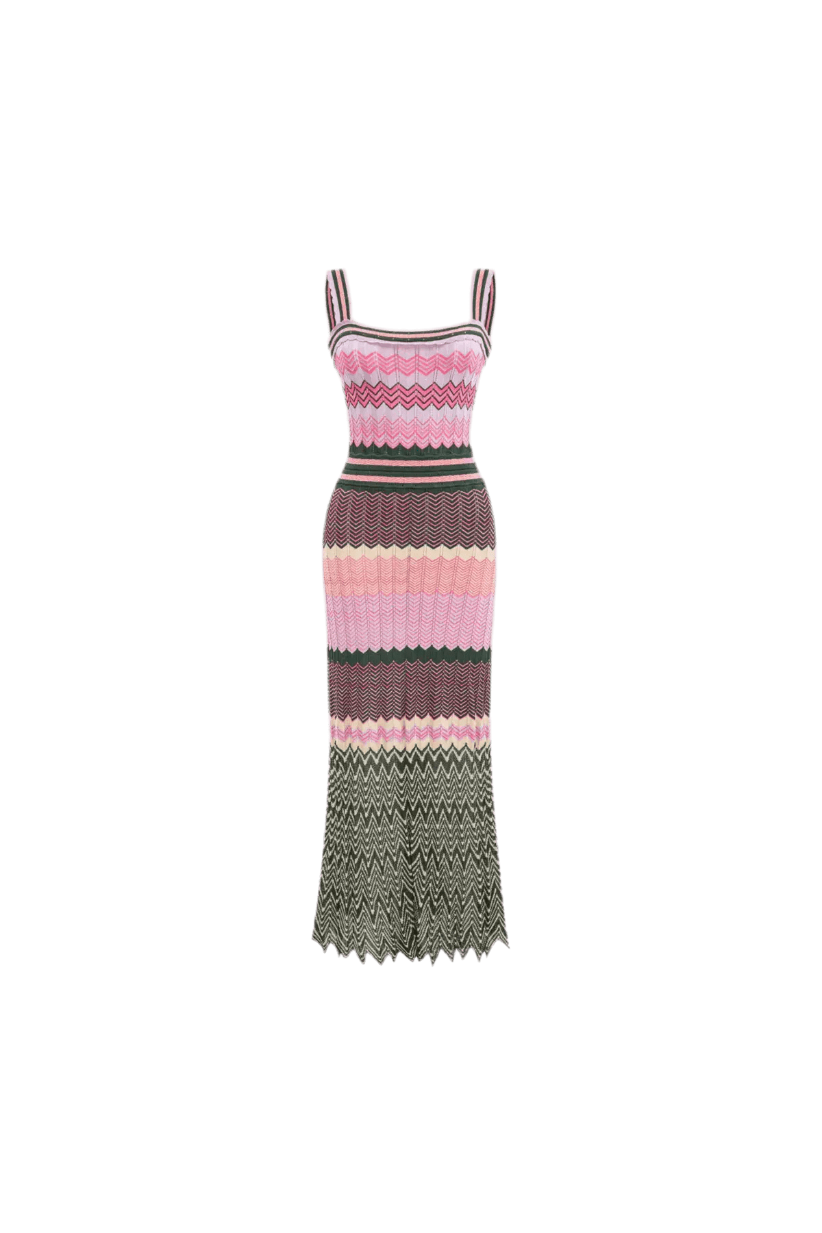 ZigZag Muse Knit Dress – Sunset Vibes.