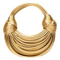 Radiant Knot Bag goldene Statement Tasche