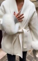Arctic Grace Wool Coat - Besellics
