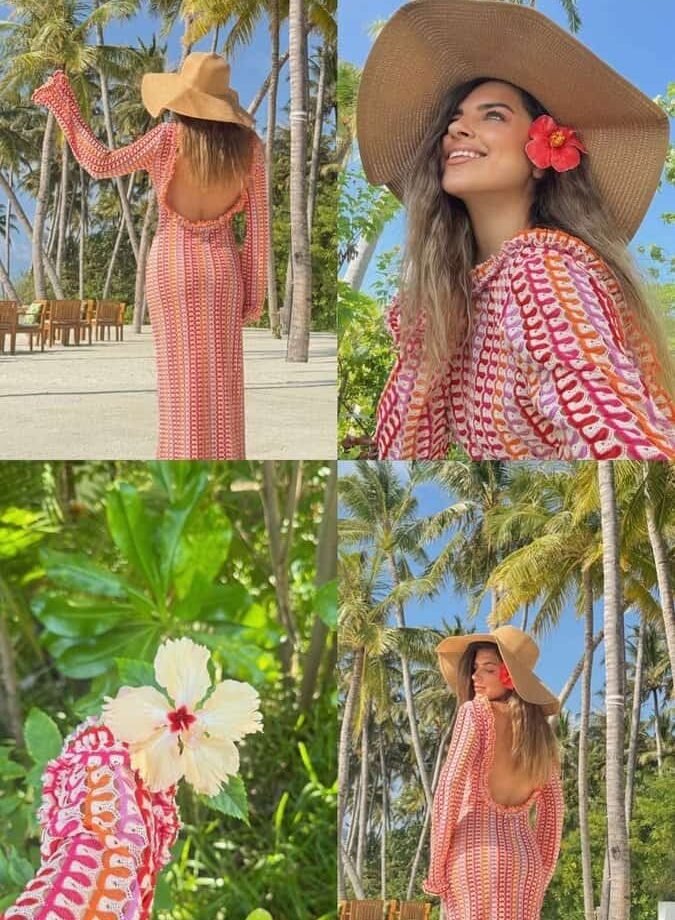 Timeless maxi dress with flowing silhouette, perfect for warm days and romantic evenings.