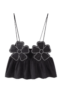 Blossom Glam Crop - Top: A Floral Fusion of Style, Comfort, and Elegance - Besellics