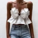 Blossom Glam Crop - Top: A Floral Fusion of Style, Comfort, and Elegance - Besellics