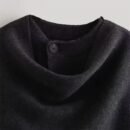 Button wool cape - Besellics