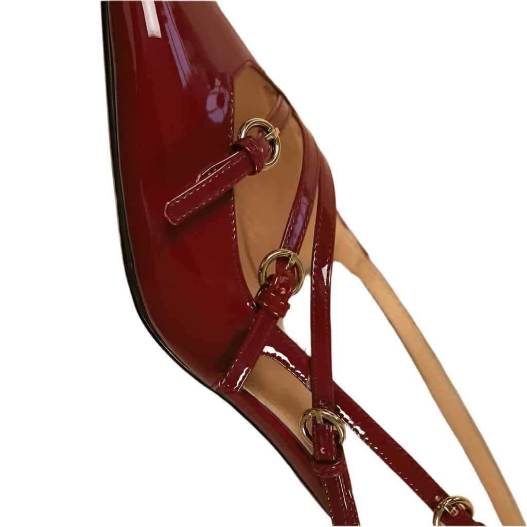 Crimson Chic Slingbacks - Besellics