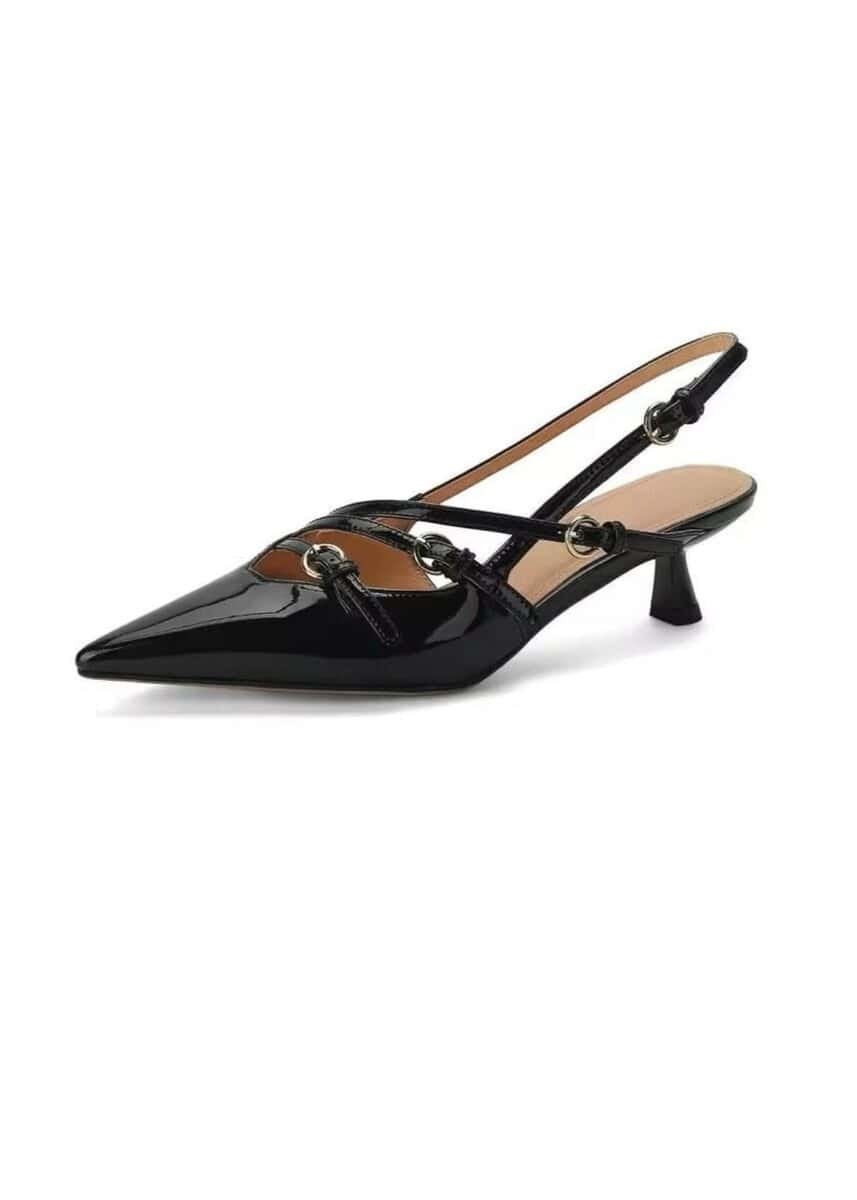 Crimson Chic Slingbacks - Besellics