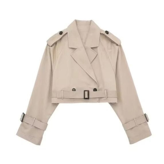 Cropped Trench - Besellics