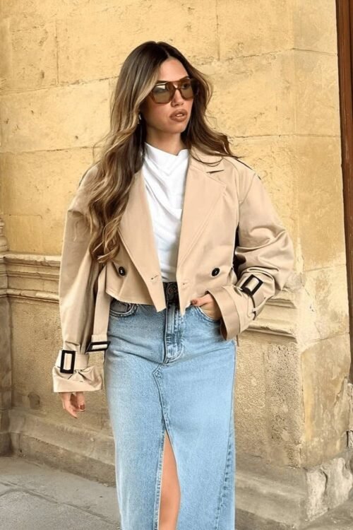 Cropped Trench - Besellics