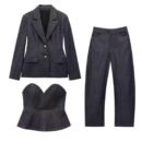Denim Elegance Damen Set 3-teilig