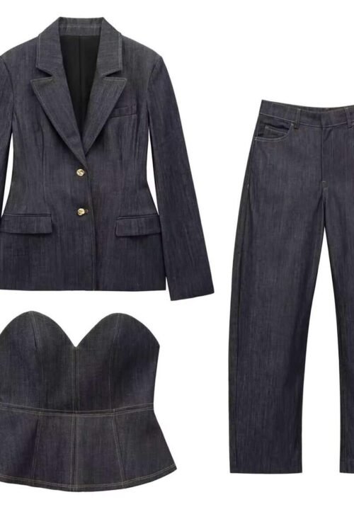 Denim Elegance Damen Set 3-teilig