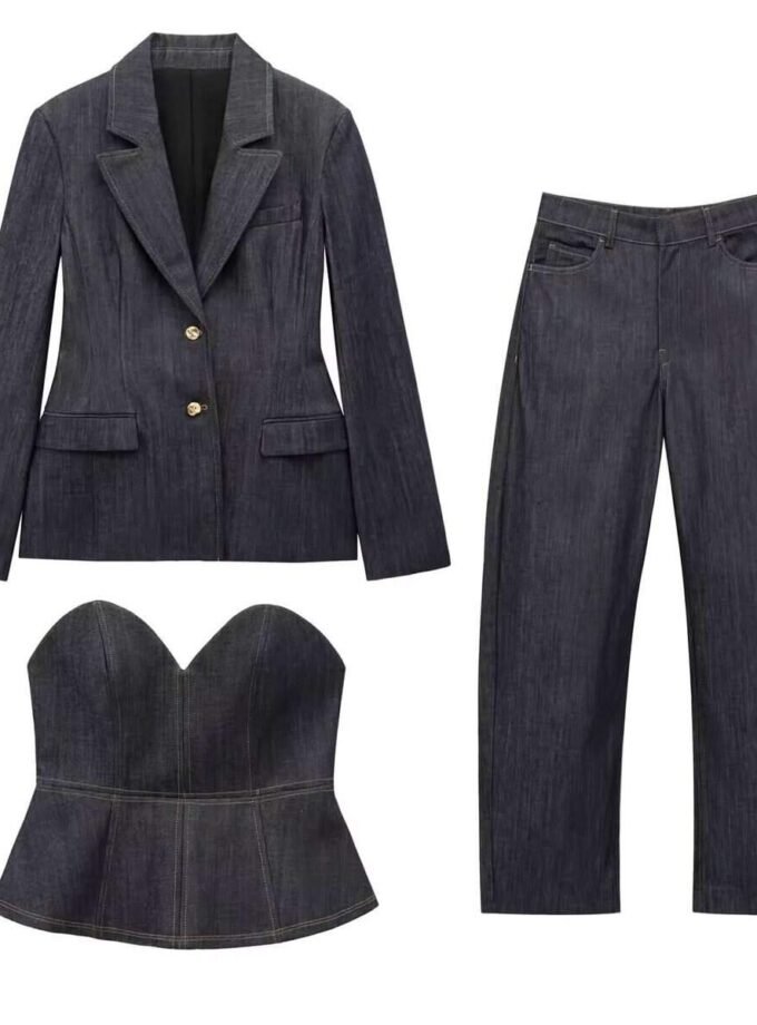 Denim Elegance Damen Set 3-teilig