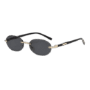 Eclipse Sonnenbrille mit goldenen Akzenten - Besellics