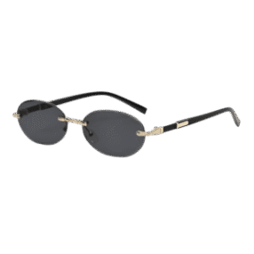 Eclipse Sonnenbrille mit goldenen Akzenten - Besellics