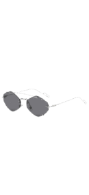 Eclipse Shades - stylish, rimless sunglasses with geometric design and UV400 protection.