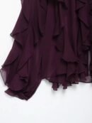 Elegante Chiffon-Bluse mit verspielten Rüschen – Leichtigkeit trifft auf Stil - Besellics